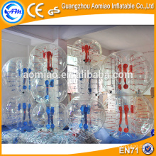 inflatable bumper bubble football, inflatable belly bump ball tpu